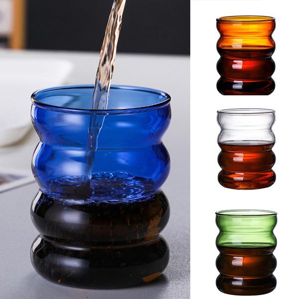 

wine glasses 300ml stained glass cup coffee/milks/juice for home daily use gift birthday wedding k9store