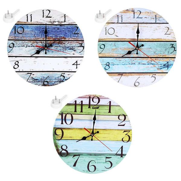 

vintage wall clock non-ticking silent decorative for living room home office decor clocks