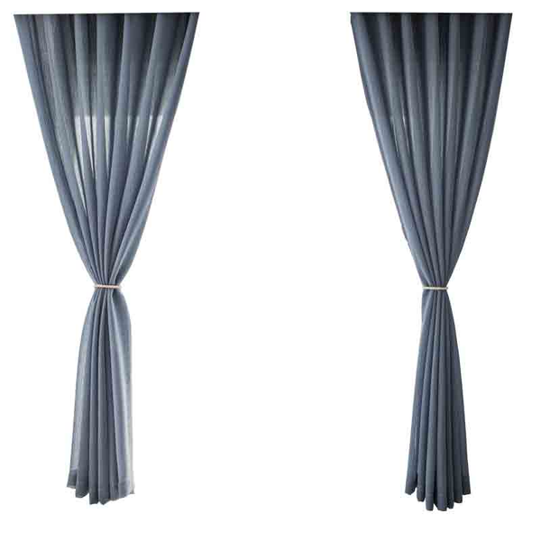 

curtain & drapes water ripple translucent cotton and linen tulle