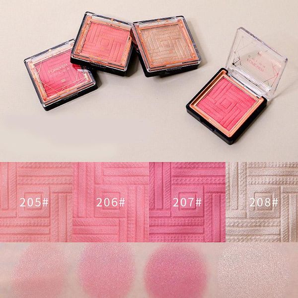 

blush cheek blusher easy to makeup not sticky brighten fine silky powder women cosmetic v9-drop