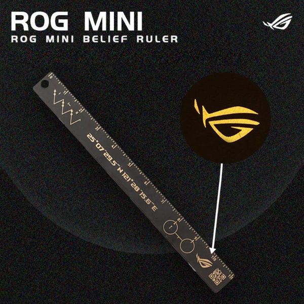 

fans & coolings rog 130mm gilded belief ruler tube measuring tool paiting republic of gamers faith decoration figure custom mod pc cooling