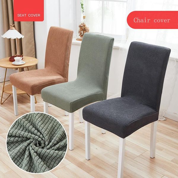 

1pc dining chair cover jacquard elastic spandex slipcover protector case stretch for kitchen seat el banquet covers