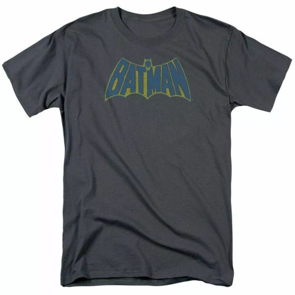 

DC Batman Sketch Logo T Shirt Mens Licensed DC Comics Tee Charcoal, White;black