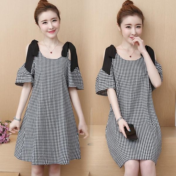 

maternity dresses dress summer stylish sweety hollow out short sleeve a line loose for pregnant women mom, White
