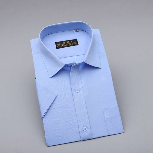 

men's casual shirts shirtmen's business men's solid color short sleeve professional tooling white shirt customization iden, White;black