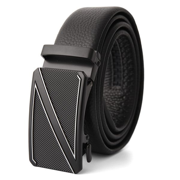 

new z-buckle leather belt for men, Black;brown