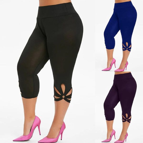 

yoga outfit women high waist plus size solid hollow pants fashion clothing elasticity leggings casual summer fitness jeggings legging