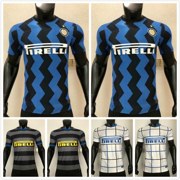 

player version soccer jersey vidal eriksen lukaku lautaro alexis 20 21 barella football shirt 2021 uniforms, Black;yellow