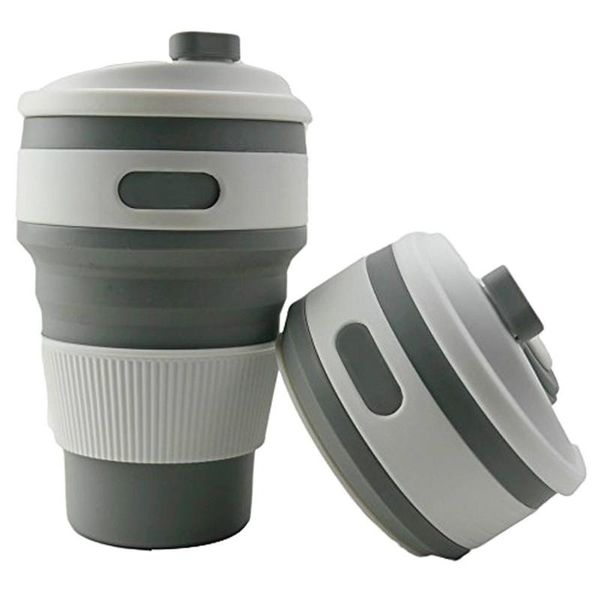 

mugs 350ml silicone folding coffee cups portable outdoors travel drinking mug collapsible water tea cup