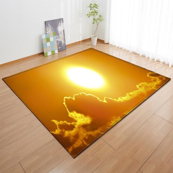 

carpets nordic style parlor floor area rug 3d scenery soft flannel bedroom kids crawling play mat home decor living room carpet