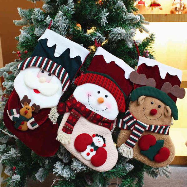 

pendant decorations candy bag santa christmas socks gift bag