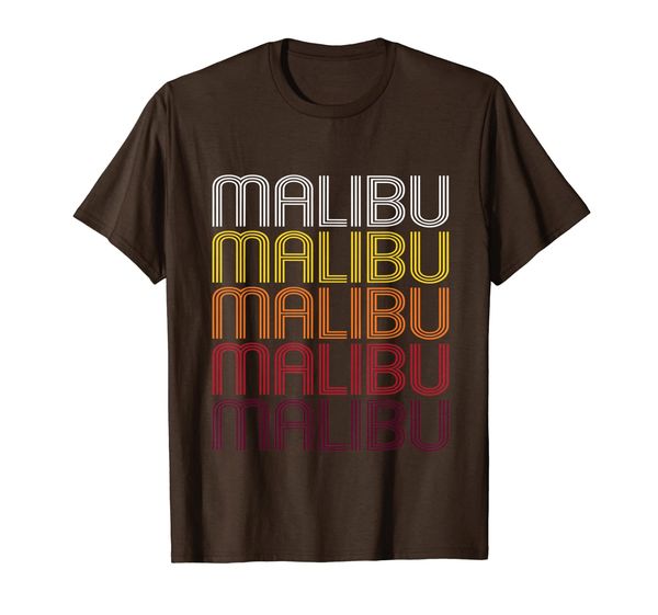 

malibu, ca | vintage style california t-shirt, White;black