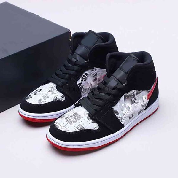 

2021 shoes women's basketball shoes men's 1 s black/red/ outdoor sports