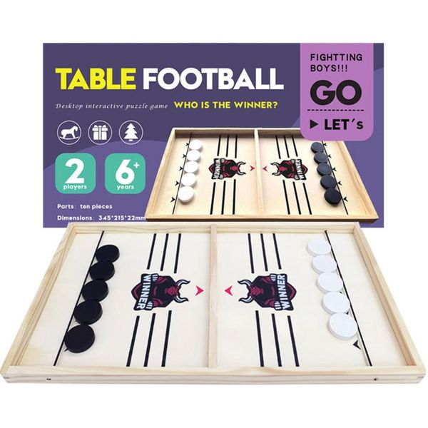 

christmas decorations 2 players against toy wood table foosball chess game convenience box for children teens adults