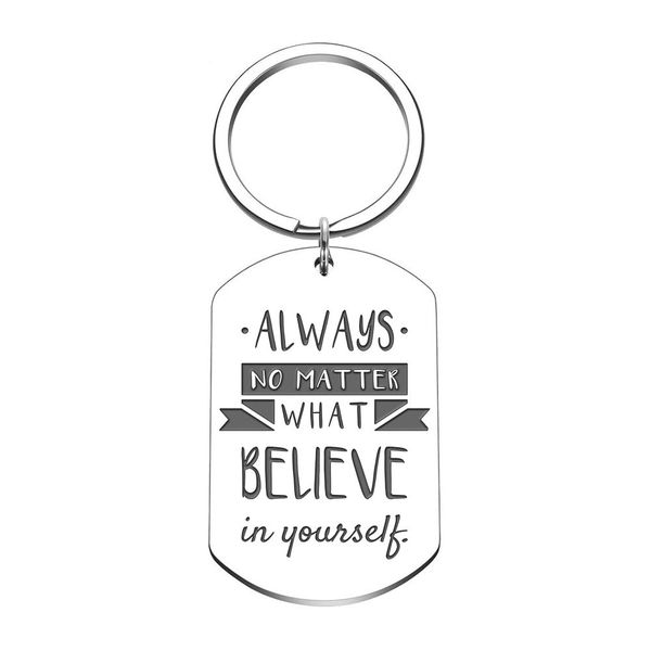 

2020 graduation birthday gift for boys girls men women keychain for friend sister brother motivational self-help keyringdio chan contac, Slivery;golden
