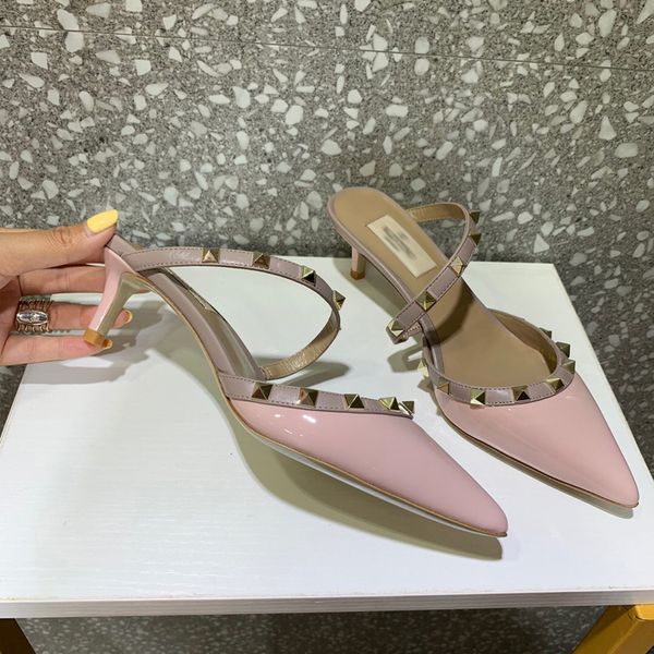 

2021 good quality fashion women luxurys designers shoes designer sandals womens luxury high heels sandal dress shoess with box size 35-41 -e, Black