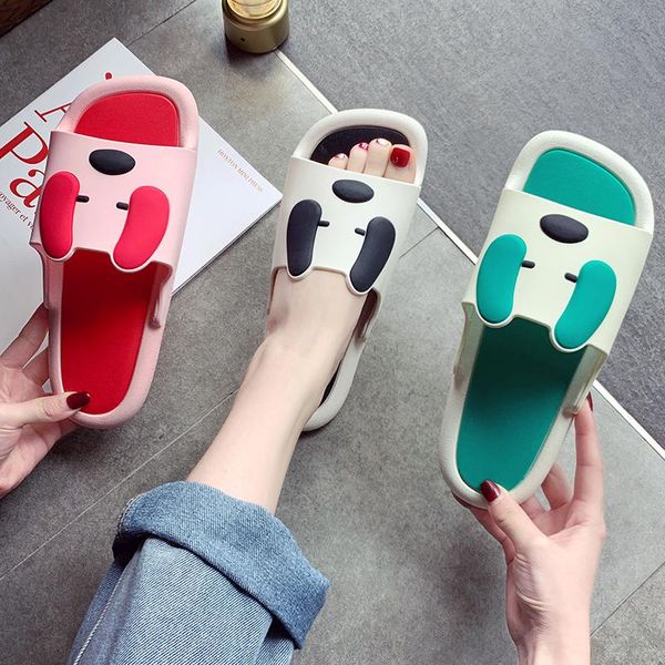 

slippers 2021 leisure massage for women durable flip-flops beach sandals fashion shoes, Black
