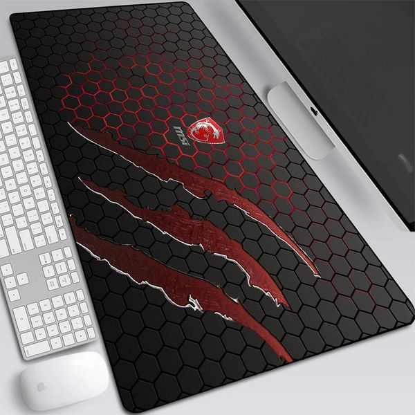 

mouse pads & wrist rests 2021 90x40cm msi mousepad boy gift gaming pad carpetpc computer gamer accessories large mat kawaii lapdesk