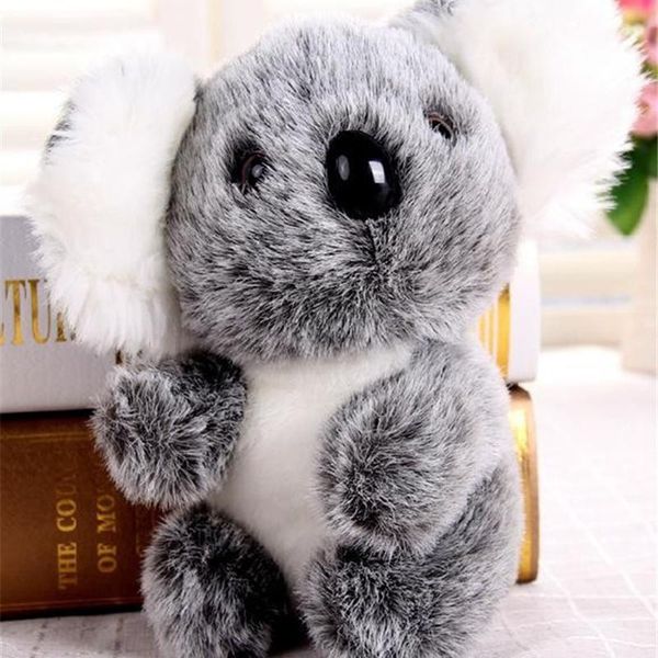 

bag parts & accessories 18cm arrival super cute small koala bear plush toys adventure doll baby kids birthday christmas gift, Black