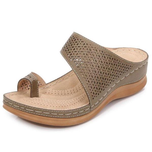 

slippers summer shoes women open toe comfy sandals leisure non-slip wedges walking sewing thread xx465, Black