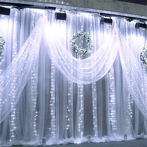 3x1/3x3/6x3m LED Icicle String Lights Christmas Fairy Lights Garland Outdoor Home For Wedding/Party/Curtain/Garden Decoration D2.5