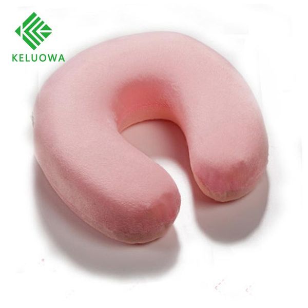

pillow travel neck protecting slow rebound memory foam u shaped portable solid color outdoors one piece