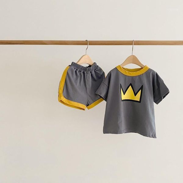 

clothing sets koodykids summer baby boys clothes set 2pcs bear printed t shirts shorts cotton soft toddlers girls, White