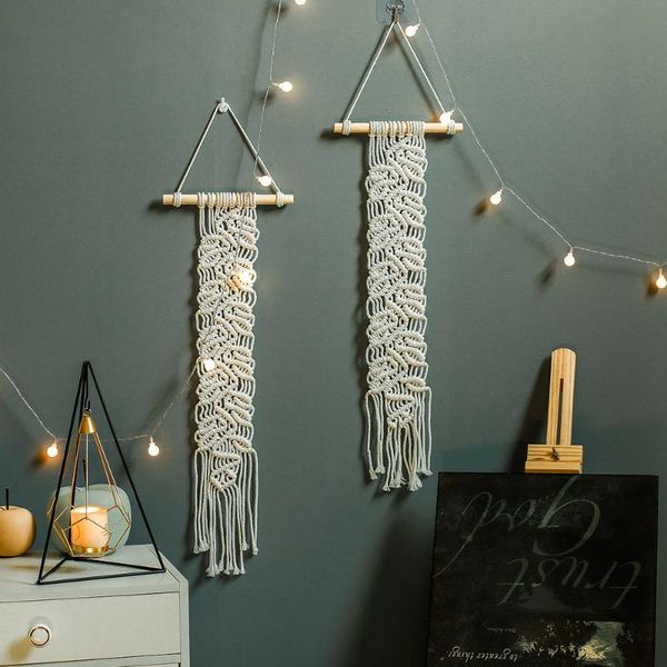 

tapestries handmade hanging decor wall tapestry living room bedroom romantic cotton rope