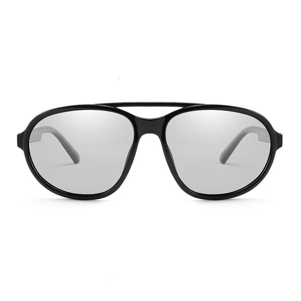 

sunglasses fashionable sun frames discoloration pchromic sunglasses men polarized driver driving chameleon sun glasses day night vision uv40, Black
