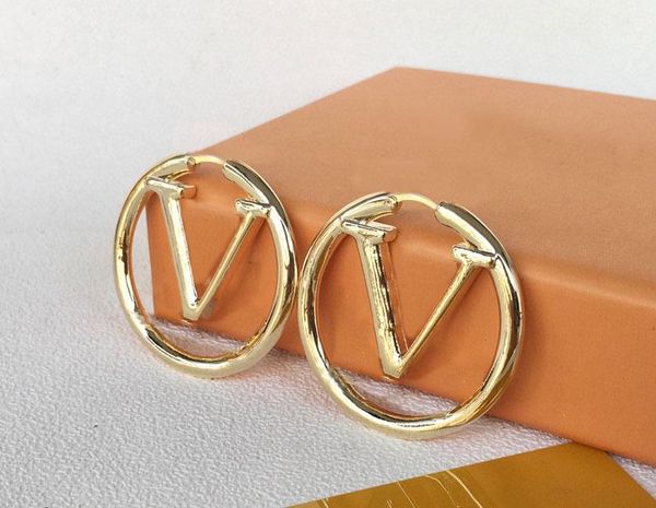 

fashion gold hoop earrings for lady women party wedding lovers gift engagement jewelry for bride, Golden;silver