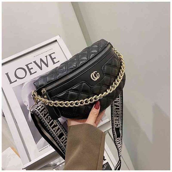 

2022 factory wholesale net red ins super chest women's versatile lingge chain fashion one shoulder messenger waist bag 6wy8