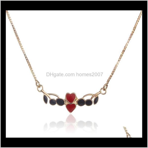 

& pendants jewelrysale cute heart shape children necklaces baby kids pendant necklace chain gold-color n7-n18k-62 drop delivery 2021 docgj, Silver