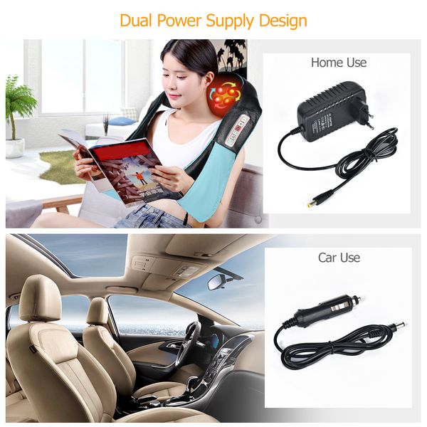 

electricneckmassageshiatsumassagerbackshoulderbodyneckmassagermultifunctionalshawlinfraredheatedkneadingcar/home raben