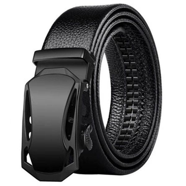 

belts 2021leather quality automatic buckle black cummerbunds cinturon hombre men belt male genuine leather strap for, Black;brown