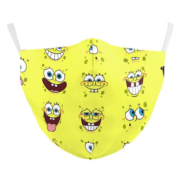 

stereo pattern printed masks (no filter) pack of 5 pieces comfortable hygiene reusable washable effective filtering dust
