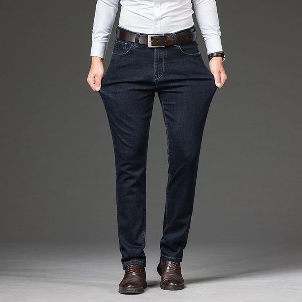 

men's jeans 2021 autumn and winter plus size casual fashion regular-fit large 28-46, Blue