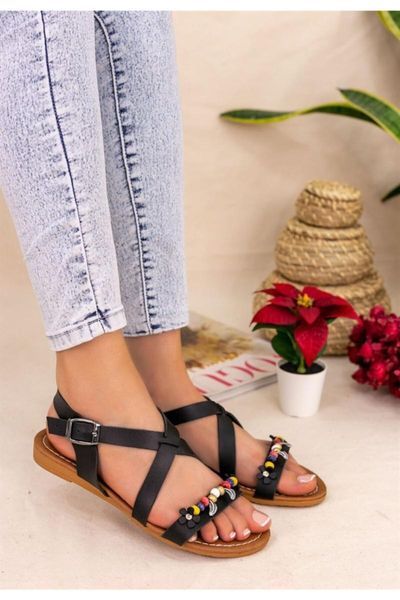 

sandals bette black beaded