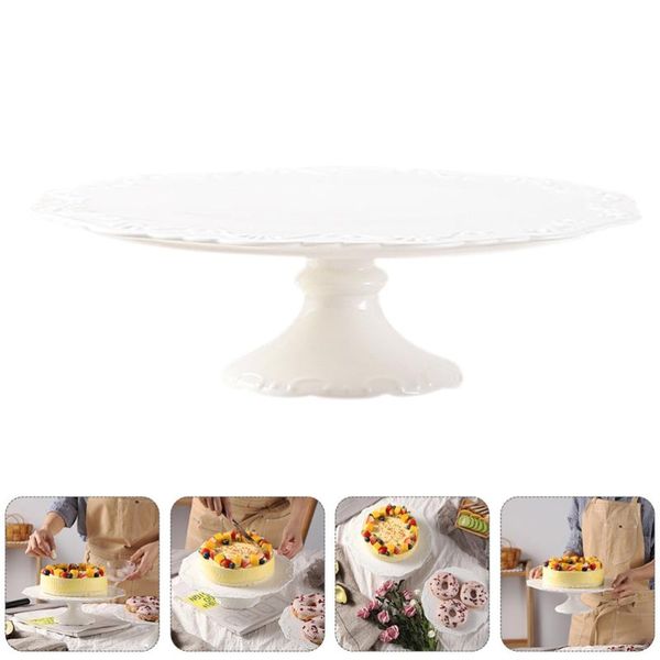 

dishes & plates 1pc ceramic cake display stand storage holder dessert accessory