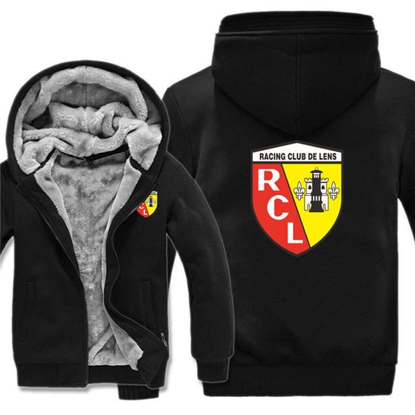 

men's hoodies & sweatshirts winter euro club rc lens coat men thick fleece jacket pullover mans clothing 020, Black