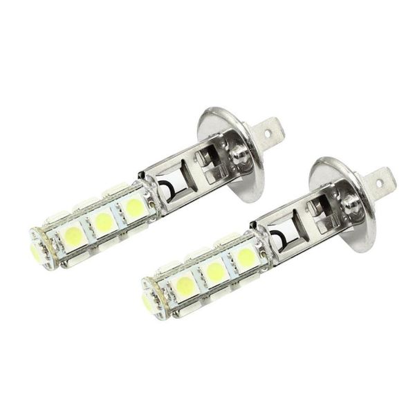 

car headlights 2pcs h1 led bulb 13smd light white fog bulbs h3 dc 12v