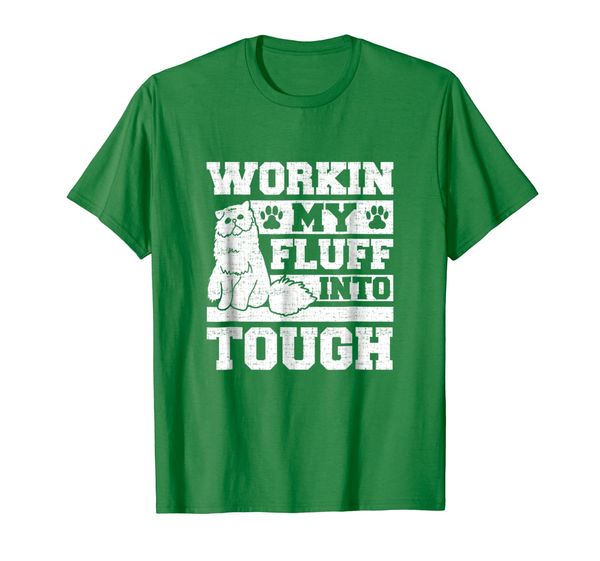 

Workin My Fluff Into Tough Funny T-Shirt for Cat Lovers, Mainly pictures