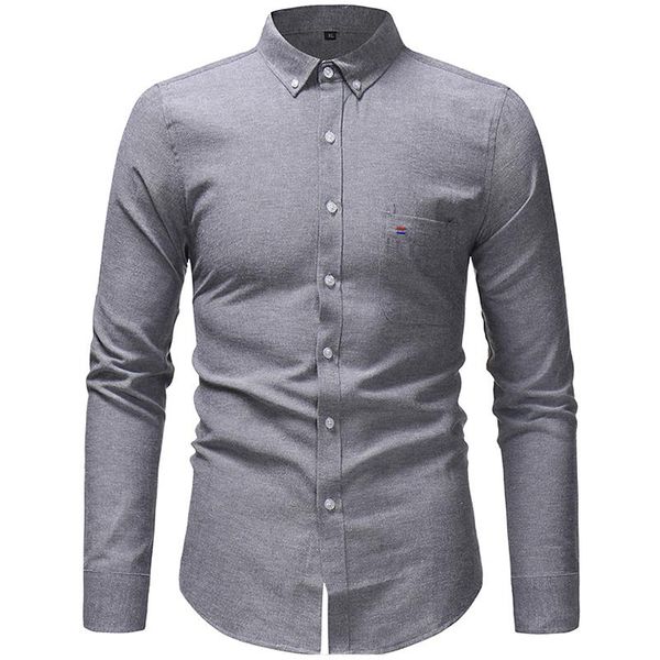

men's dress shirt regular fit oxford solid buttondown collar casual shirts, White;black