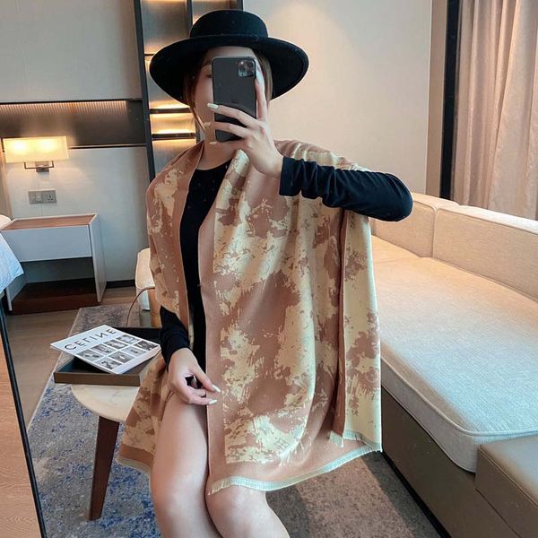 

wholesale classic designer silk scarves scarf women fashion long neck winter wool scarfs design cashmere scarve male warm plaid cotton shawl, Blue;gray