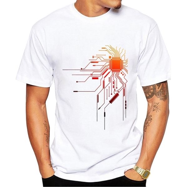 

computer cpu core heart t-shirt men's geek nerd freak hacker pc gamer tee summer short sleeve t shirt asian size 210409, White;black