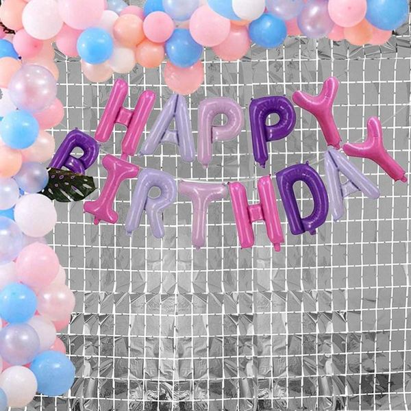 

party decoration 1x2m background foil curtain sequin backdrop wedding decor baby shower wall glitter birthday