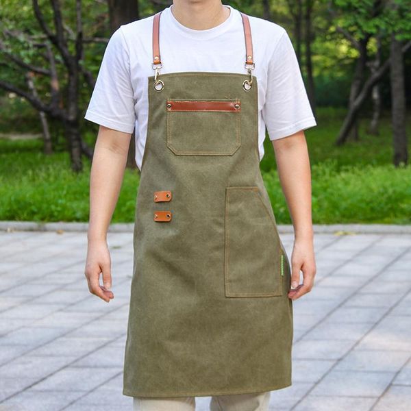Önlük Önlük Koreli Özelleştirilmiş Logo Kahve Makinesi Süt Çiçek Dükkanı Kuaför İş Kıyafetleri Erkek ve Kadınlar Sanat Bel kemeri
