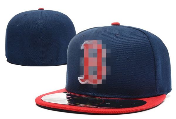 

2021 boston men's team baseball full closed cap navy blue red b letter gorras bones men women casual outdoor sport flat fitted hats, Blue;gray