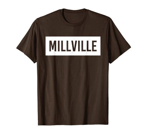 

millville nj new jersey funny city home roots usa gift t-shirt, White;black