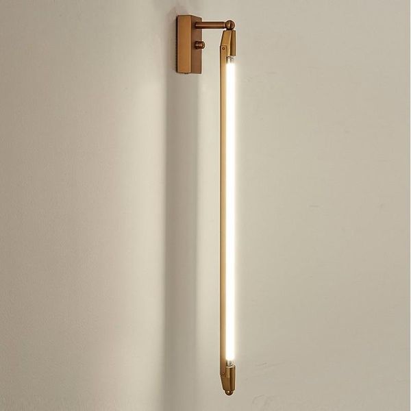 

wall lamp american simple rotation adjustable led bedroom bedside golden decoration originality mirror light fixtures