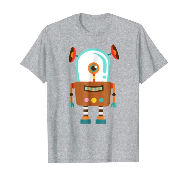 

cute vintage robot t-shirt gift | unique retro robot art, White;black